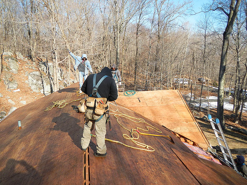 Asphalt Roof Replacement with wood rot replacement